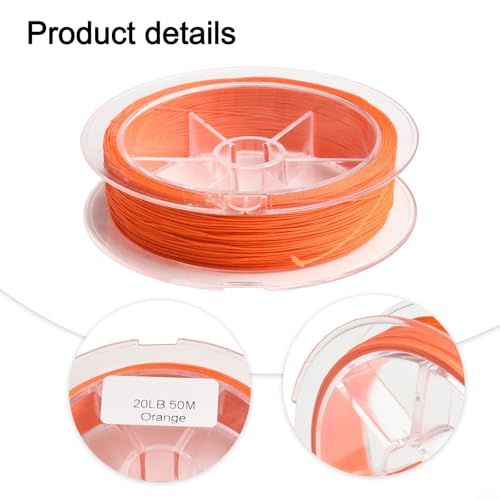 20lb for Braided Fly Line Backing 50M 8-Strand Dacron Polyester Low Friction Trout Bass Freshwater Fishing Reel Spooling Line White - size: C