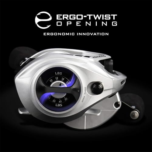 KastKing Kapstan Elite 300 Baitcasting Fishing Reel, Low Profile, Large Capacity Casting Reel, Graphite Frame, 35 lbs. Drag 5.4:1 Ratio, 8+1 Double Shielded/SS BB Centrifugal Braking - color: Left Handed - 5.4:1