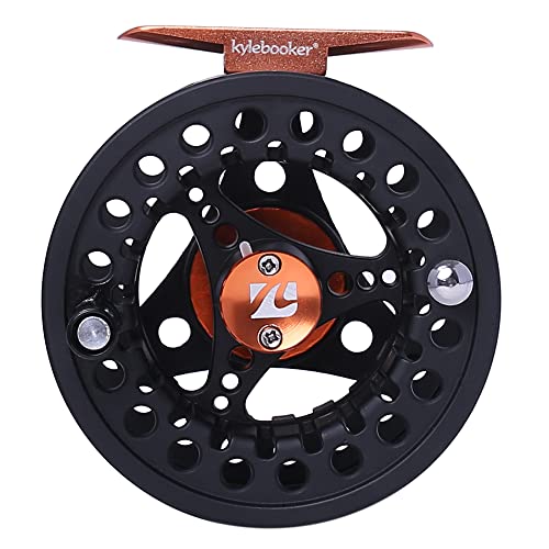 Kylebooker Large Arbor Fly Fishing Reel 3/4wt 5/6wt 7/8wt - color: Black, size: 3/4wt