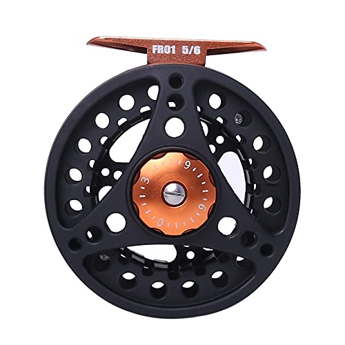Kylebooker Large Arbor Fly Fishing Reel 3/4wt 5/6wt 7/8wt - color: Black, size: 3/4wt