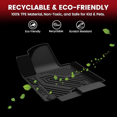 LASFIT Floor Mats & Cargo Liner with Backrest Mat 2015-2020(Only 7 Seat) for Chevy Suburban & GMC Yukon XL(Only Yukon XL, Not Fit Yukon), All Weather TPE Custom Fit Car Floor Liner, Not Fit 8/9 Seats - size: Suburban/Yukon XL/Eacalade ESV 7 Seats 2015-202