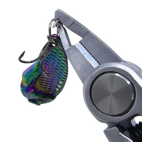 Precisions Fishing Scissors Line Cutter with Line Cutter Rings Opener Compacts Design for Fishing Braided Lines Cutting Nipper Scissors