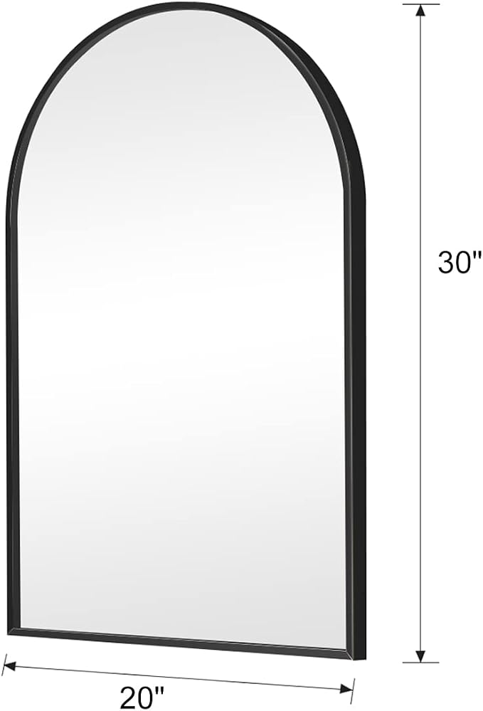 Arched Wall Mirror, Living Room, Hang Vertical or Horizontal