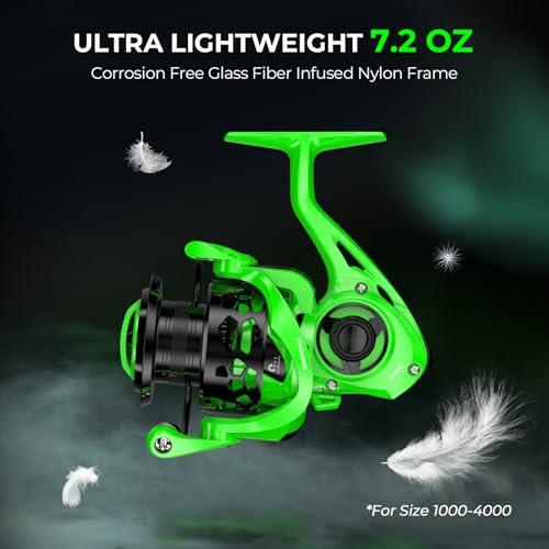 KastKing Zephyr Dual-Tip Fishing Rod and Reel Combo,Spinning & Baitcaster Combo,Dual Tips Section for Different Powers,IM6 Graphite 2-Piece Rod with Extra Tip,Sensitive & Powerful,Freshwater Fishing - style: Spin: 6'0''- Ml& M- Dual-tip Rod -2000 Reel(gre