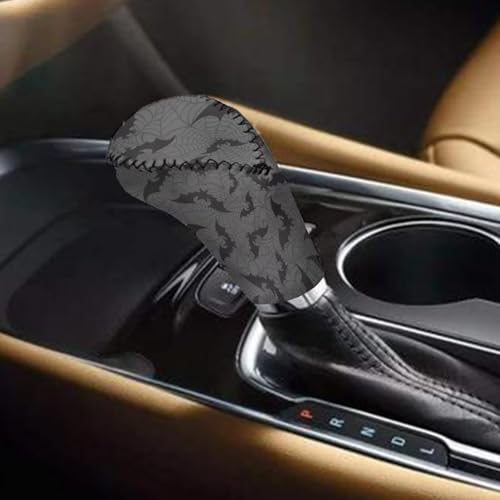 Bulopur Car Shifter Gear Hand Brake Trim Cover Set for Most Cars Van SUV Sedan Truck Auto Accessories - color: Bat Spider Web