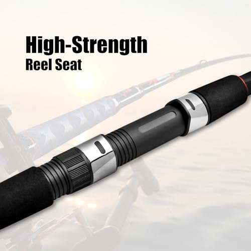 Fiblink Surf Casting Fishing Rod 2-Piece Graphite Travel Baitcasting Fishing Rod - size: Length: 11'