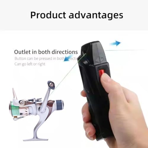 Electric Fishing Line Stripper – Portable 3.5M/S Fishing Reel Line Remover, ABS Fishing Line Winder/Spooler Tool