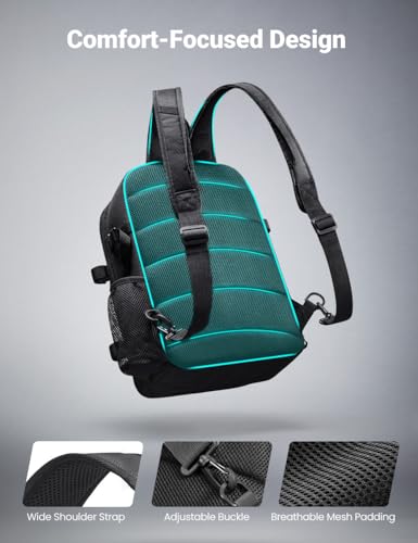 Piscifun Fishing Backpack Tackle Bag with 2 Rod Holders, Multi-Compartment Storage, MOLLE System, Water-Resistant Lightweight Outdoor Pack - color: Double Shoulder - Black Camouflage, style: Standard