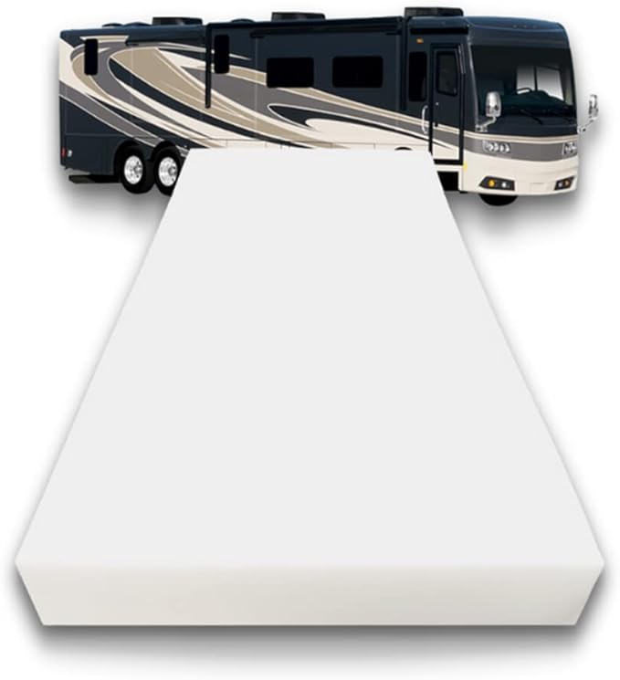 FoamRush 6-Inch Bunk (30" x 75") High Density Foam RV Mattress Replacement, Medium Firm, Pressure Relief, Travel Camper Trailer Truck, Made in USA, CertiPUR-US Certified, Cover Not Included