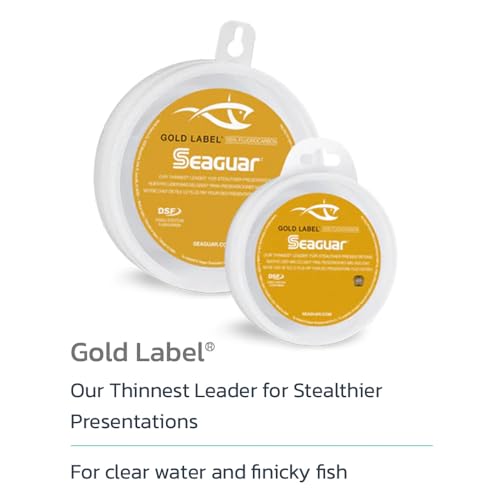 Seaguar Gold Label Fresh & Saltwater Fishing Leader Line, 100% Fluorocarbon - size: 20lb/25yds