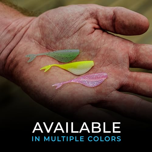 6th Sense – Clobber Minnow 2" – Soft Plastic Minnow – Crappie/Panfish Fishing – FFS Sonar Bait – (12 per Pack) Made in the USA - color: Spanish Bone