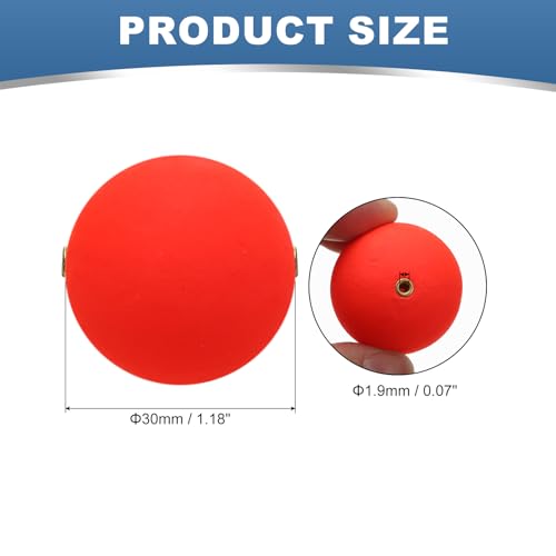 PATIKIL Fishing Bobbers Floats, Fishing Rig Float Round Slip Responsive Pompano Floats Buoy Rig Stoppers - size: 1.2 Inch