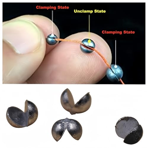 Split Shot Fishing Weights Fishing Sinkers Lead Split Shot Fishing Weights Sinkers Split Shot Sinkers for Fishing -Space Sinker 500Pcs - color: 0.4G / 0.0009LB