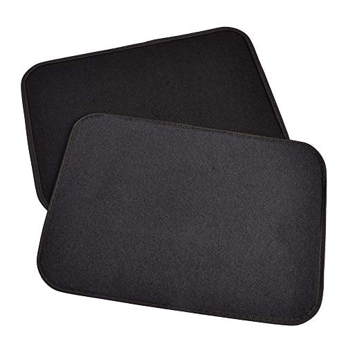 Motor Trend Premium Inter-Lock Backing Carpet Car Floor Mats - Front & Rear, Thick & Durable Auto Protection, Fits Most Cars Truck SUV Coupe Sedan - color: Charcoal