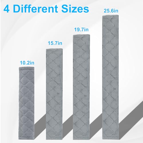 Amooca Soft Automotive Seat Belt Cover Seatbelt Shoulder Pad Neck Protector Cushions Universal Fit SUV Trucks Backpack Light Grey Extra Long 25.6in - color: Light Grey, size: 25.6in-1pc