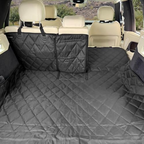 Rydura SUV Cargo Liner – Waterproof, Heavy-Duty Trunk Mat with Non-Slip Backing – Full Rear Seatback Coverage – Fits 60/40 & 50/50 Split Seats – Easy to Clean – Travel, Tools, Gear – Large - size: Large