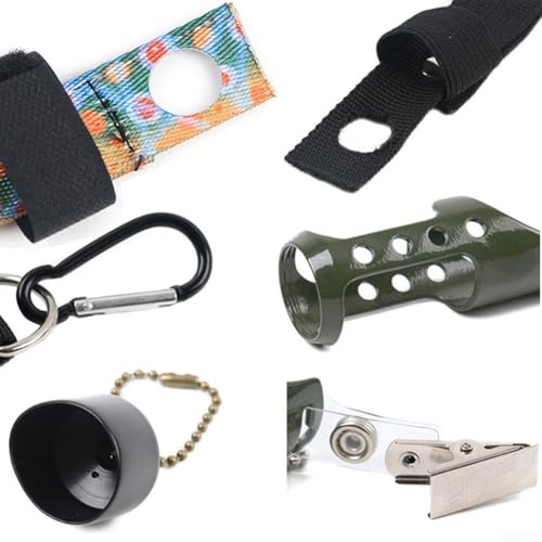 2 Pack Fly Fishing Floatant And Sinkant Bottle Holder With Karabiner Clip, Nylon Webbing Strap For Waistcoat Or Jacket, Brook Trout designs Accessories For Anglers