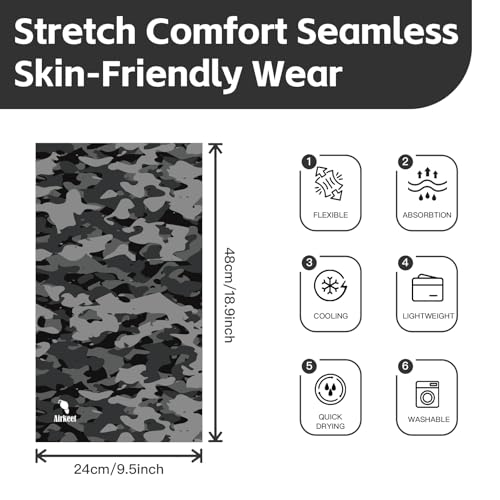 Breathable Neck Gaiter UPF 30+ Sun Protection Face Mask for Men & Women - color: 5pcs-animal