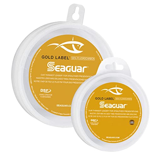 Seaguar Gold Label Fresh & Saltwater Fishing Leader Line, 100% Fluorocarbon - size: 40lb/50yds
