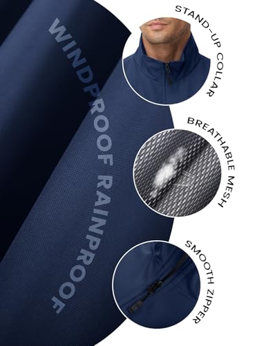 Eisctnd Mens Lightweight Quick Dry Vest Sleeveless Outdwear Utility Jacket | Utility Sleeveless Vest with Multi Pockets, Outerwear Hiking Fishing Photography Camping Travel Outdoor - color: Darkblue, size: Medium