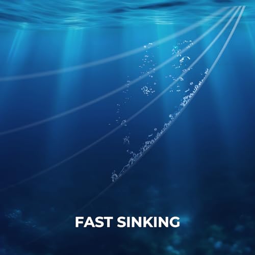 KastKing Fluorokote 100% Fluorocarbon Coated Fishing Line, Fluorocarbon Leader, Extreme Clarity,Fast Sinking,Shock Resistant, High Abrasion Resistance - size: 8LB(300Yard)