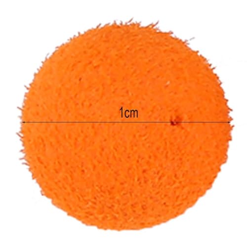 30PCS/Box Carp Fishing Foam Soft Pellets Baits – Floating Boilies Ball Lure for Hair Rigs & Feeder, Freshwater & Saltwater Carp Fishing - color: Orabnge 10mm