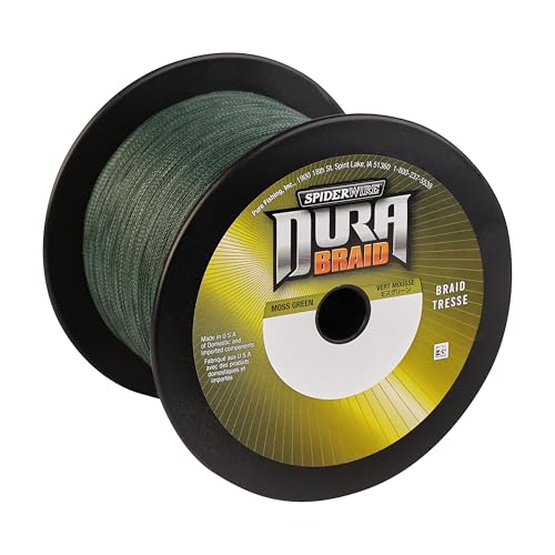 SpiderWire DuraBraid Braid Fishing Line - color: Moss Green, size: 20lb - 3000yd