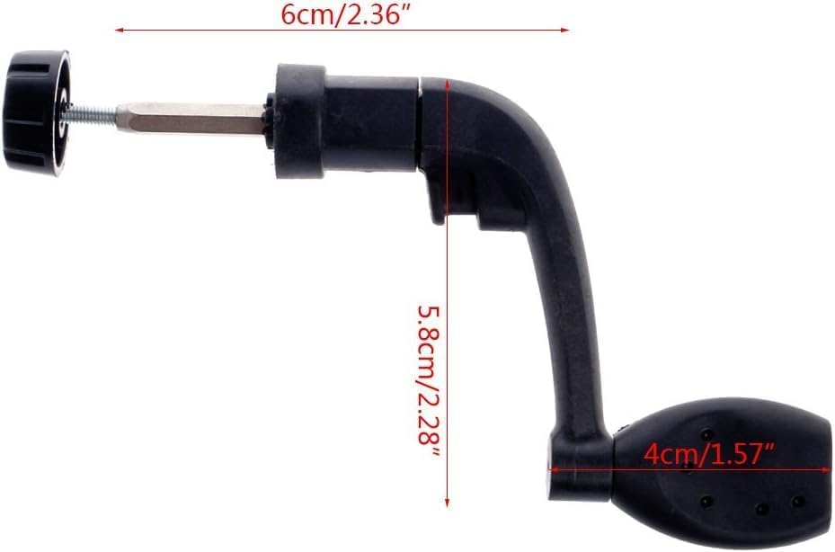 Black Handle Fishing Reels, Universal Plastic Power Handle Fishing Reels Crank Rock Arm Spinning Wheel Grasp, Replacement Fishing Reel Handles, Fishing Reel Replacement Parts