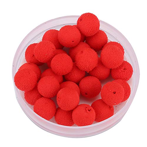 30Pcs Lot Carp Fishing 10/12mm Foam Pop Up Soft Pellets Baits Floating Lure High Buoyancy Prevent Sinking Suitable Big Fish - color: Red strawberry flavor 10MM