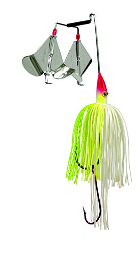 Strike King Premier Plus Buzzbait - The Double Take - color: Chartreuse/White, size: 0.125 oz
