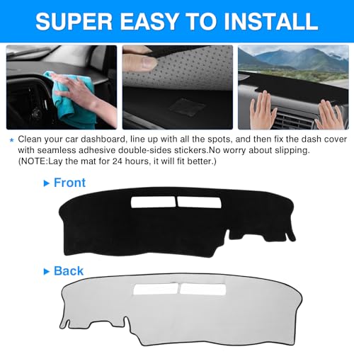 Autorder Dashboard Cover Mat for 1994-1997 Chevrolet Chevy S10 Blazer/GMC Jimmy Sonoma&1996 1997 Olds Oldsmobile Bravada Accessories Dash Cover Upgrade Velvet Dash Mat UV Rays Protector - size: 1994-1997 S10 Blazer