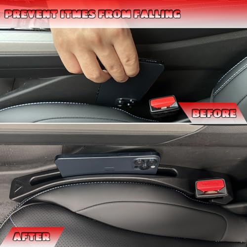 Car Seat Gap Filler for Le-xus GX550 GX500h 2024-2026 Gap Filler Organizer Stop Things from Dropping Customized Interior Accessories Black, 2 Pack