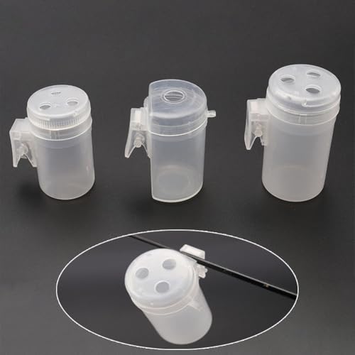 Adjustable Carp Fishing Pole Pot Feeder Cup Transparent Bait Holder Non Spill Pellet Dispenser For Rod Float Fishing Tackle Accessory(S)