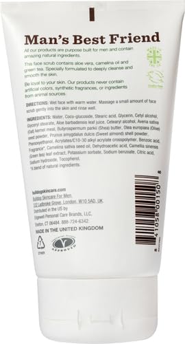 Bulldog Mens Skincare and Grooming Original Face Scrub, 4.2 Fluid Ounce
