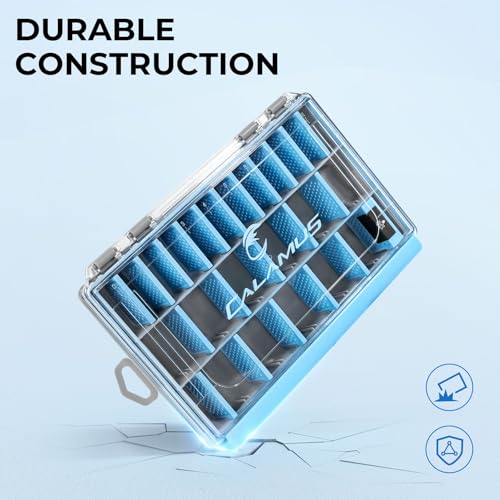 Calamus DryVault Waterproof Tackle Box, Sturdy 3600 Tackle Trays, Fishing Tackle Box Organizer With Removable Dividers, Lure Box and Terminal Tackle Storage - size: 3600(2 Pack)