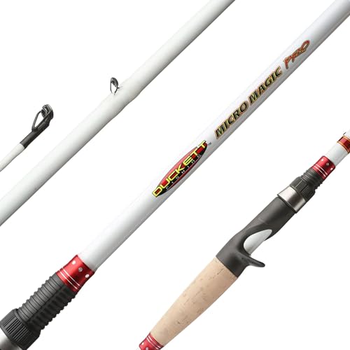 Duckett Fishing Micro Magic Pro Casting, Spinning & Crankin' Rods, Durable, Sensitive and Balanced Multi-Modulus Sensi-Touch Blanks - size: 7'6" Heavy Fast Casting