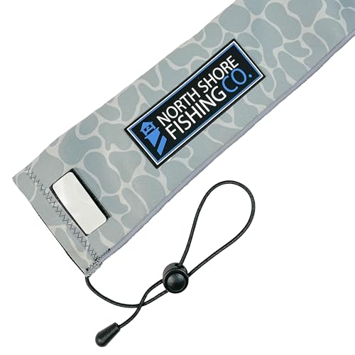 Premium Neoprene Fishing Rod Sleeve – Floating, Puncture Resistant, Labeled Protective Sock for Casting, Spinning, Trolling Fishing Rods - color: Camo, size: 60", style: Spinning