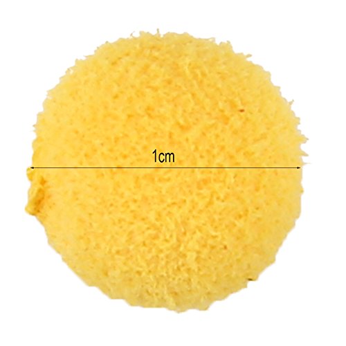30Pcs Floating Foam Pop Up Fishing Bait Pellets – Ultra Light, High Buoyancy Soft Lures for Carp, Bright Color - color: Yellow odorless 10MM