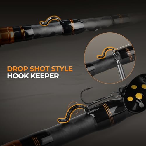 KastKing Zephyr Finesse Fishing Rods – BFS Baitcasting & Spinning Rods, IM6 Graphite, Extra Twin-Tip, 2pc & 3pc Travel Design, Ultra-Light Lure Casting, Stainless Steel Guides with Zirconium Rings - size: 6'3"- UL- Fast (2pcs+ Extra Tip), style: Bait Fine
