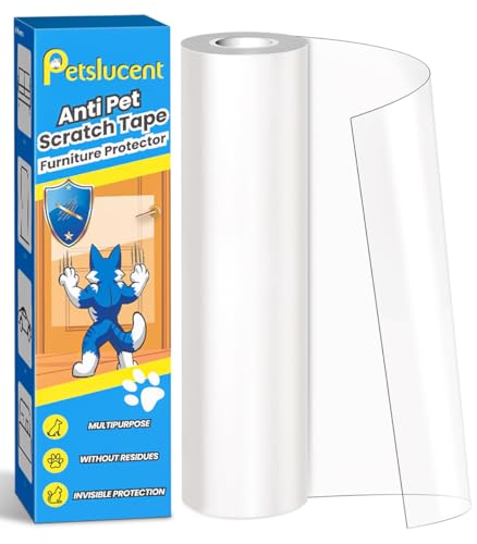 Cat Scratch Furniture Protector: Cat Anti Scratch Tape - Door Protector from Dog Scratching (197in x 15.7in) - size: 197in x 15.7in