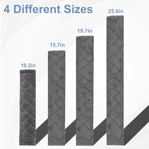Amooca Soft Automotive Seat Belt Cover Seatbelt Shoulder Pad Neck Protector Cushions Universal Fit SUV Trucks Backpack Dark Grey Extra Long 15.7in - color: Dark Grey, size: 15.7in-1pc