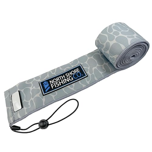 Premium Neoprene Fishing Rod Sleeve – Floating, Puncture Resistant, Labeled Protective Sock for Casting, Spinning, Trolling Fishing Rods - color: Camo, size: 60", style: Spinning