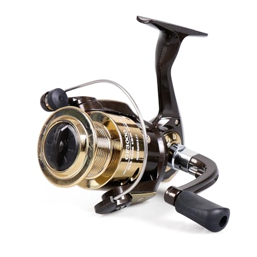 Spinning Fishing Reel for Freshwater Saltwater Fishing, Anti-Reverse with Front-Adjustable Drag - style: Gf3000 ( 3 Ball Bearings)
