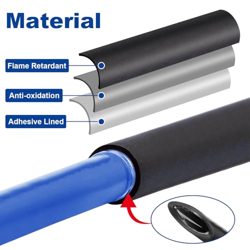 3/8" Heat Shrink Tubing, 32.8 Feet Roll Industry Marine Grade 3:1 Shrink Ratio Shrink tubing, Adhesive Lined Heat Shrink Tube, 3/8 Waterproof Shrink Tube for Wires Home Marine Automotive-Black - size: 3/8"-32.8 Feet