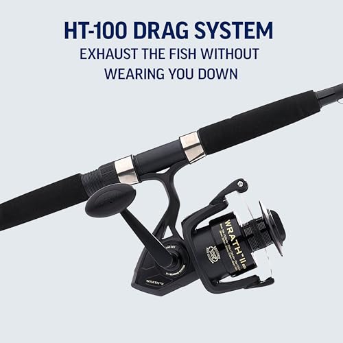 Penn Wrath II Spinning Reel and Fishing Rod Combo - size: 3000 Size Reel - 7' - Medium Light - 2pc