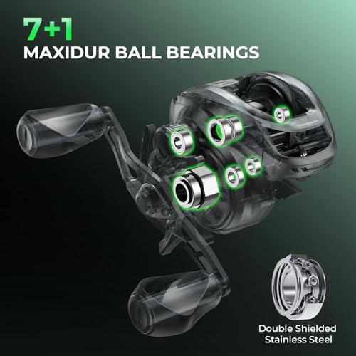 KastKing Zephyr Dual-Tip Fishing Rod and Reel Combo,Spinning & Baitcaster Combo,Dual Tips Section for Different Powers,IM6 Graphite 2-Piece Rod with Extra Tip,Sensitive & Powerful,Freshwater Fishing - style: Cast: 6'0"- Ml& M- Dual-tip Rod - Left Handed(b