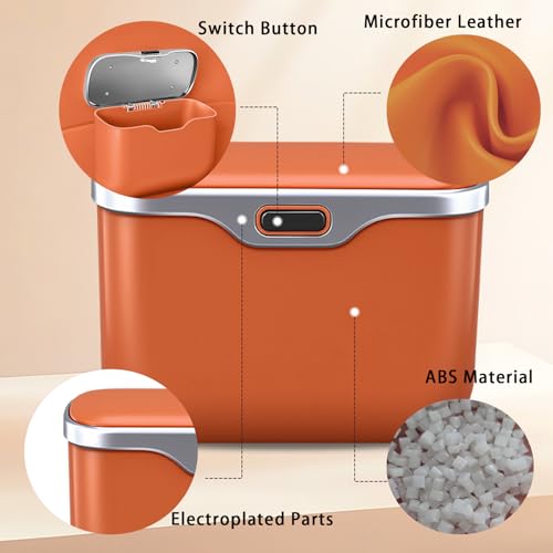 Car Trash Can with Lid - 2-in-1 Leather Top Car Garbage Can & Storage Box | Leakproof, Waterproof Hanging Auto Trash Bin for Back of Seat, Door, SUVs, Trucks, Sedans Grey - color: Grey