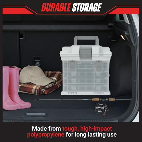 Stalwart Portable Tool Box Small Parts Organizer with Drawers, White - color: White