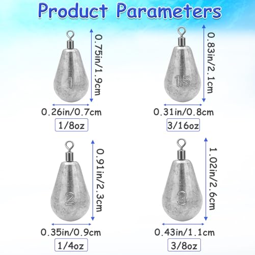Long Casting Swivel Bell Sinkers Fishing Weights Drop Shot Weights with Swivels Fishing Lead Sinker 1/2oz 3/4oz 1oz 2oz 3oz - size: 3/16oz-10pcs