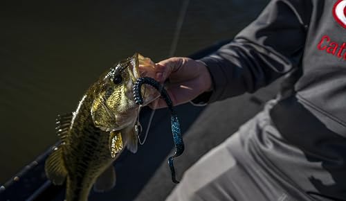Berkley PowerBait Power Worms Fishing Soft Bait - color: Green Pumpkin, size: 10" (8 Count)